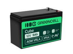 Bateria AGM GEL 12V 9Ah bateria de chumbo Green Cell livre de manutenção para UPS e sondas de eco