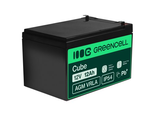 Bateria de GEL AGM 12V 12Ah bateria de chumbo Green Cell livre de manutenção para tratores e cortadores de grama