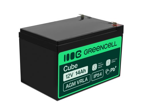 Bateria AGM GEL 12V 14Ah bateria de chumbo Green Cell livre de manutenção para scooters e bicicletas