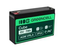 Bateria AGM GEL 6V 7Ah bateria de chumbo Green Cell livre de manutenção para alarme e iluminação