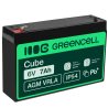 Bateria AGM GEL 6V 7Ah bateria de chumbo Green Cell livre de manutenção para alarme e iluminação
