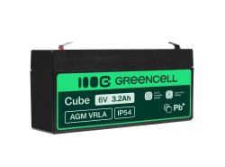 Bateria AGM GEL 6V 3.2Ah bateria de chumbo Green Cell livre de manutenção para lanterna e iluminação de emergência