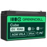 Bateria AGM GEL 6V 10Ah bateria de chumbo Green Cell livre de manutenção para carros e veículos elétricos
