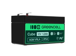 Bateria AGM GEL 12V 1,2Ah bateria de chumbo Green Cell livre de manutenção para carros elétricos e scooters