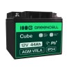 Bateria AGM GEL 12V 44Ah bateria de chumbo Green Cell livre de manutenção para sistemas fotovoltaicos e cadeiras de rodas