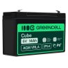 Bateria AGM GEL 6V 14Ah bateria de chumbo Green Cell livre de manutenção para alarme e iluminação livre de manutenção