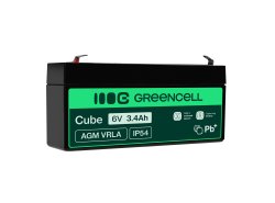 Bateria AGM GEL 6V 3.4Ah bateria de chumbo Green Cell livre de manutenção para scooters e parquímetro
