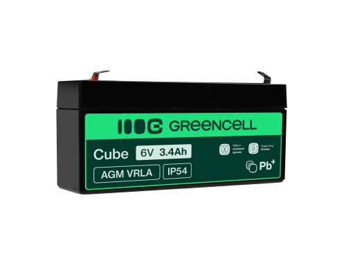 Bateria AGM GEL 6V 3.4Ah bateria de chumbo Green Cell livre de manutenção para scooters e parquímetro