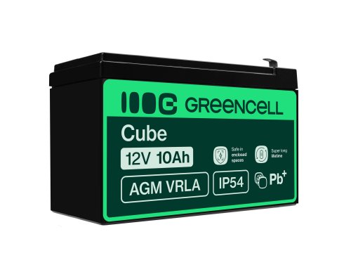 Bateria AGM GEL 12V 10Ah bateria de chumbo Green Cell livre de manutenção para UPS e sondas de eco