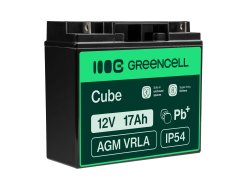 Bateria AGM GEL 12V 17Ah bateria de chumbo Green Cell livre de manutenção para fotovoltaicos e ecobatímetro
