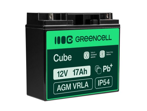 Bateria AGM GEL 12V 17Ah bateria de chumbo Green Cell livre de manutenção para fotovoltaicos e ecobatímetro
