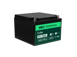 Bateria AGM GEL 12V 28Ah bateria chumbo Green Cell livre de manutenção para barcos e fotovoltaicos