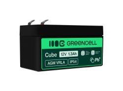 Bateria AGM GEL 12V 1,3Ah bateria de chumbo Green Cell livre de manutenção para carros elétricos e scooters