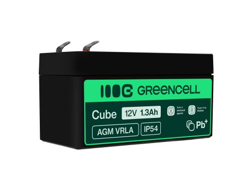 Bateria AGM GEL 12V 1,3Ah bateria de chumbo Green Cell livre de manutenção para carros elétricos e scooters