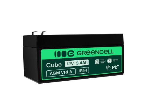 Bateria AGM GEL 12V 3.4Ah bateria de chumbo Green Cell livre de manutenção para caixas registradoras e contadores