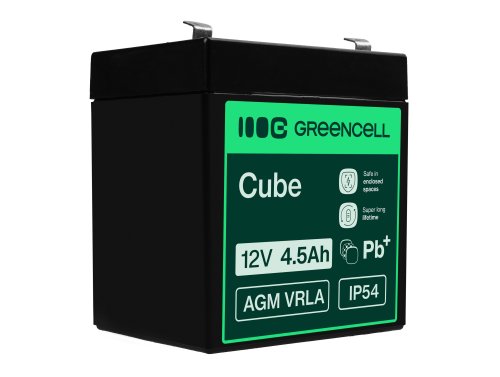 Bateria AGM GEL 12V 4.5Ah bateria de chumbo Green Cell livre de manutenção para brinquedos e lanternas