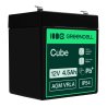 Bateria AGM GEL 12V 4.5Ah bateria de chumbo Green Cell livre de manutenção para brinquedos e lanternas