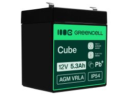Bateria AGM GEL 12V 5,3Ah bateria de chumbo Green Cell livre de manutenção para alarme e carro