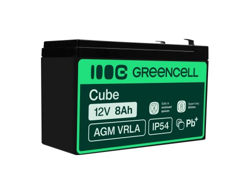 Bateria AGM GEL 12V 8Ah bateria de chumbo Green Cell livre de manutenção para UPS e sistemas de emergência