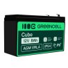 Bateria AGM GEL 12V 8Ah bateria de chumbo Green Cell livre de manutenção para UPS e sistemas de emergência