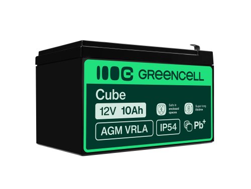 Bateria AGM GEL 12V 10Ah bateria de chumbo Green Cell livre de manutenção para fotovoltaica e ecobatímetro