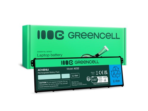 Green Cell Bateria AC14B13J AC14B18J para Acer Aspire 3 A315-23 A315-55G ES1-111M ES1-331 ES1-531 ES1-533 ES1-571