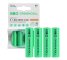 4x Pilhas recarregáveis AA R6 2600mAh Ni-MH Baterias Green Cell