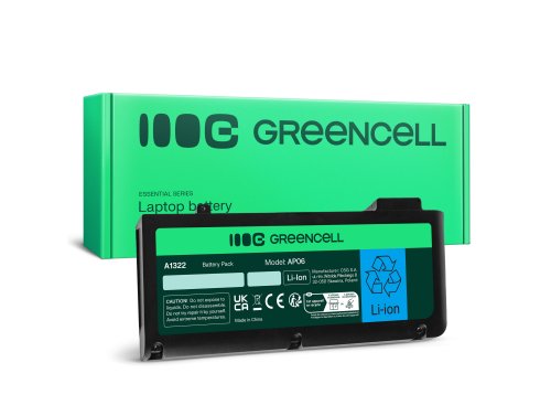 Green Cell Bateria A1322 para Apple MacBook Pro 13 A1278 (Mid 2009, Mid 2010, Early 2011, Late 2011, Mid 2012)