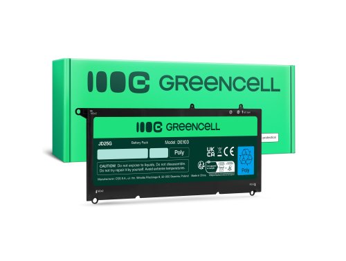Green Cell Bateria 90V7W JD25G para Dell XPS 13 9343 9350